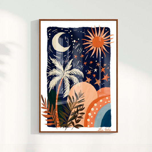 Quadro Paisagem Noite e Dia por Elizeu Galvão