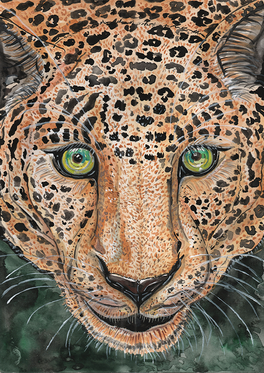Quadro Onça Pintada por Aquarelando