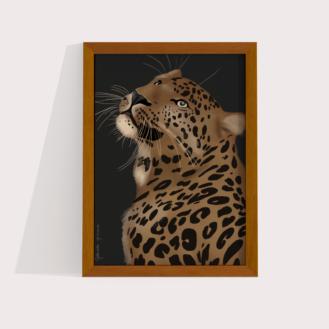 Quadro ilustração Onça | LARTESTUDIO - LARTESTUDIO