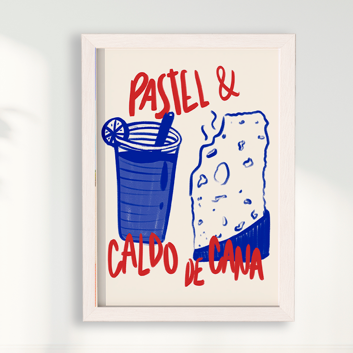 Quadro Pastel e Caldo de Cana Brasilidades Jpeg