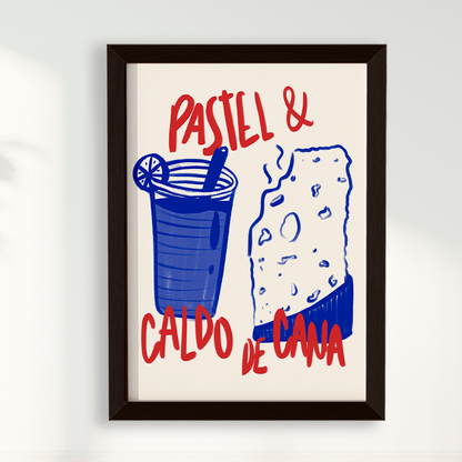 Quadro Pastel e Caldo de Cana Brasilidades Jpeg