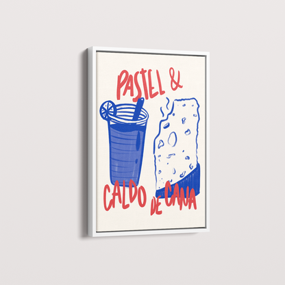 Quadro Pastel e Caldo de Cana Brasilidades Jpeg