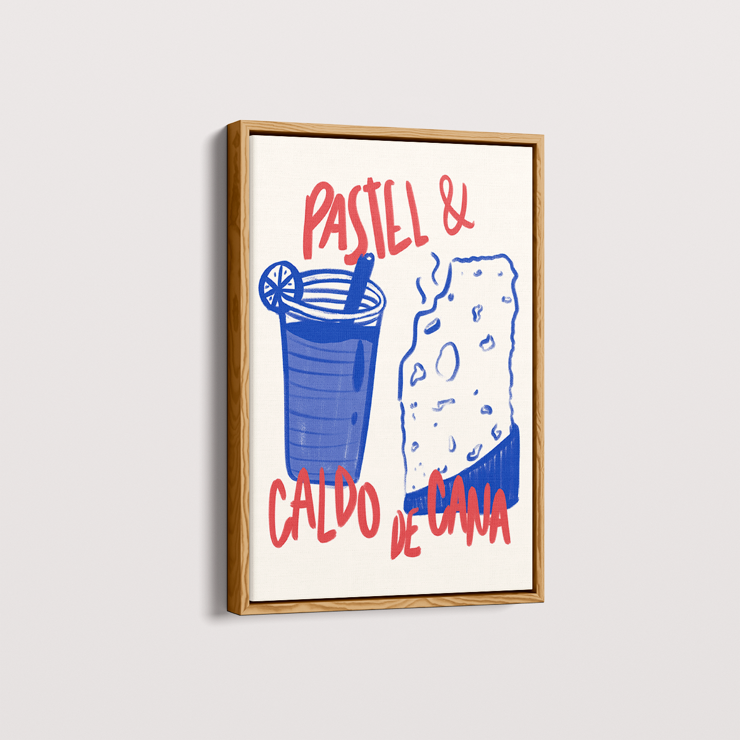 Quadro Pastel e Caldo de Cana Brasilidades Jpeg