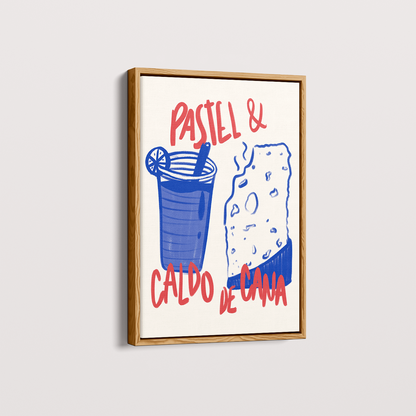 Quadro Pastel e Caldo de Cana Brasilidades Jpeg