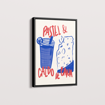 Quadro Pastel e Caldo de Cana Brasilidades Jpeg