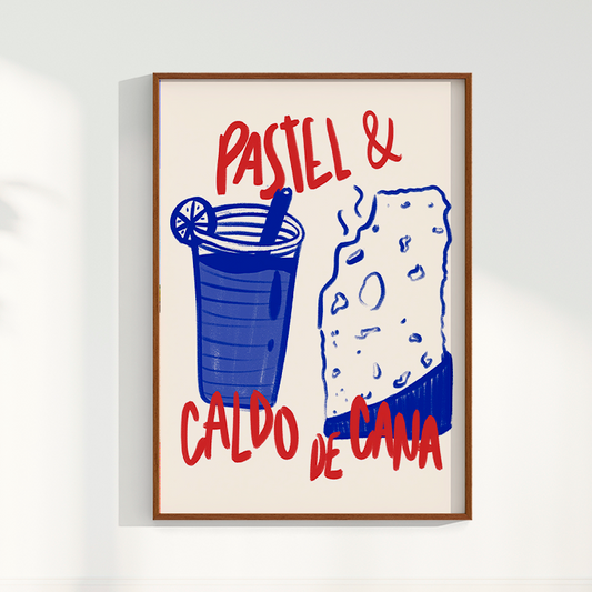 Quadro Pastel e Caldo de Cana Brasilidades Jpeg