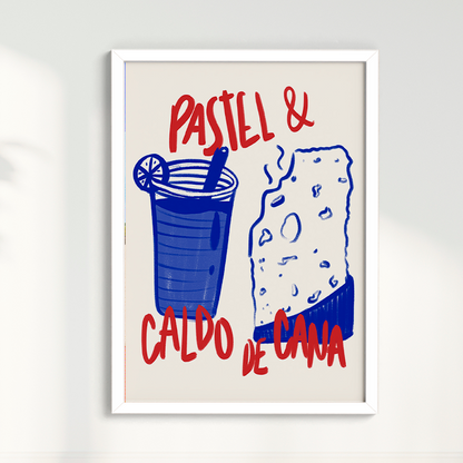 Quadro Pastel e Caldo de Cana Brasilidades Jpeg