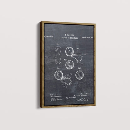 Quadro Patente Bola de Tênis