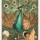Quadro Pavão vintage