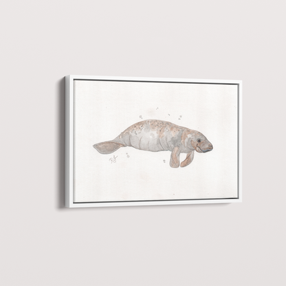 Quadro Peixe boi por Rayana Karoline