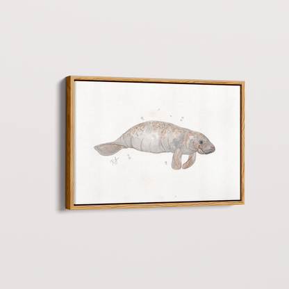 Quadro Peixe boi por Rayana Karoline