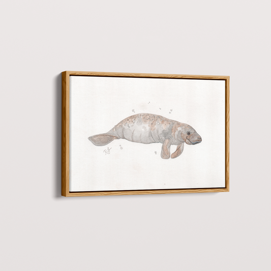 Quadro Peixe boi por Rayana Karoline