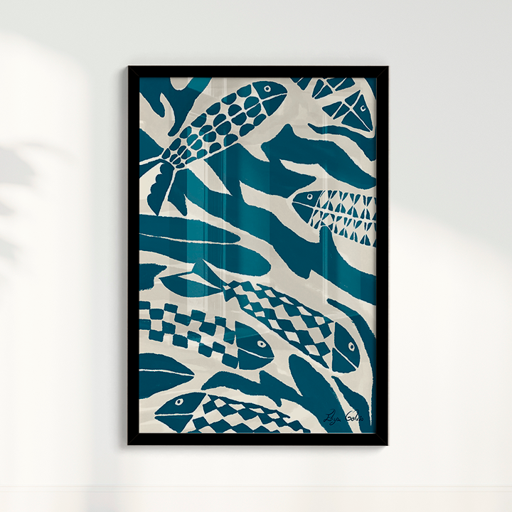 Quadro Pesca por Elizeu Galvão