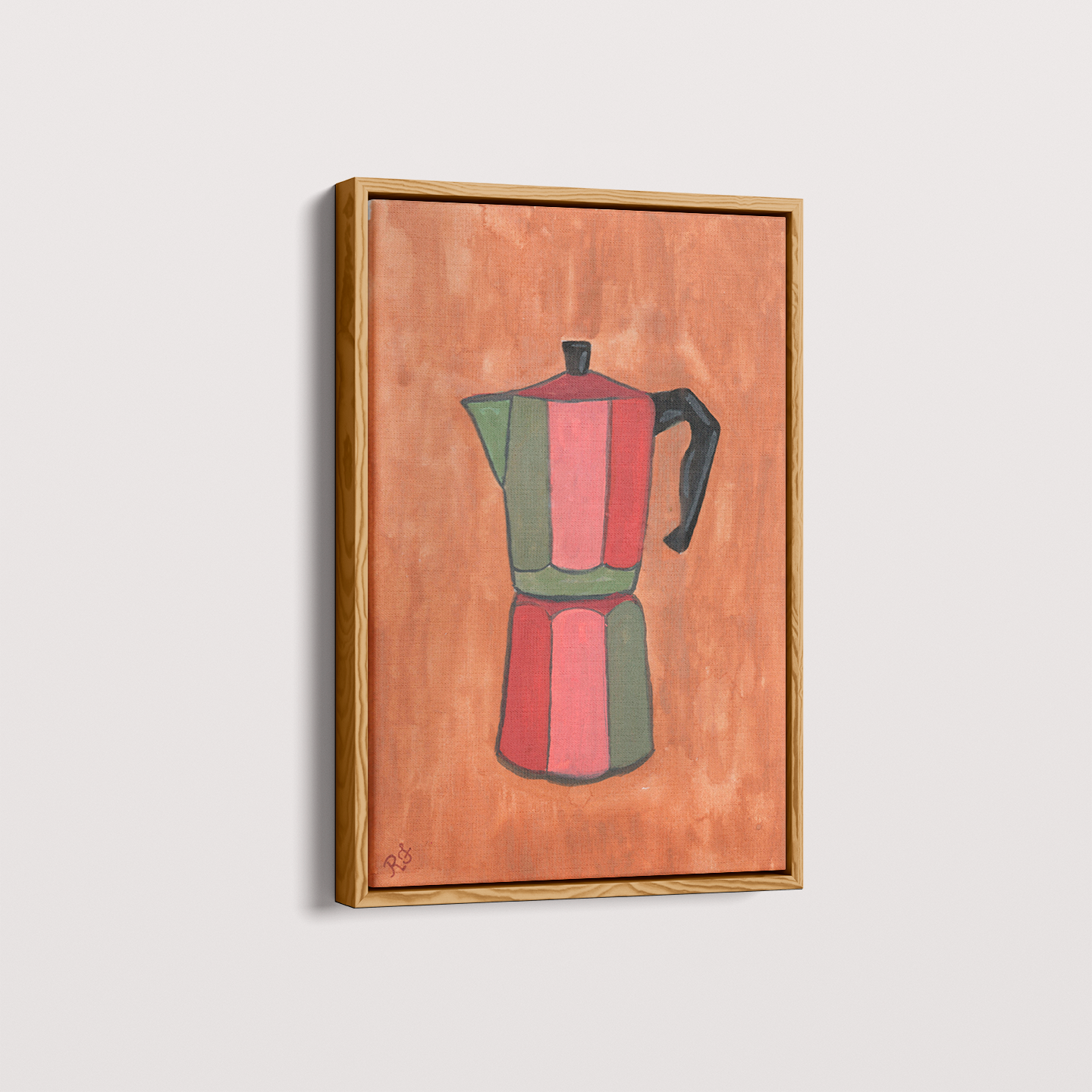 Quadro Cafeteira por aquarelando