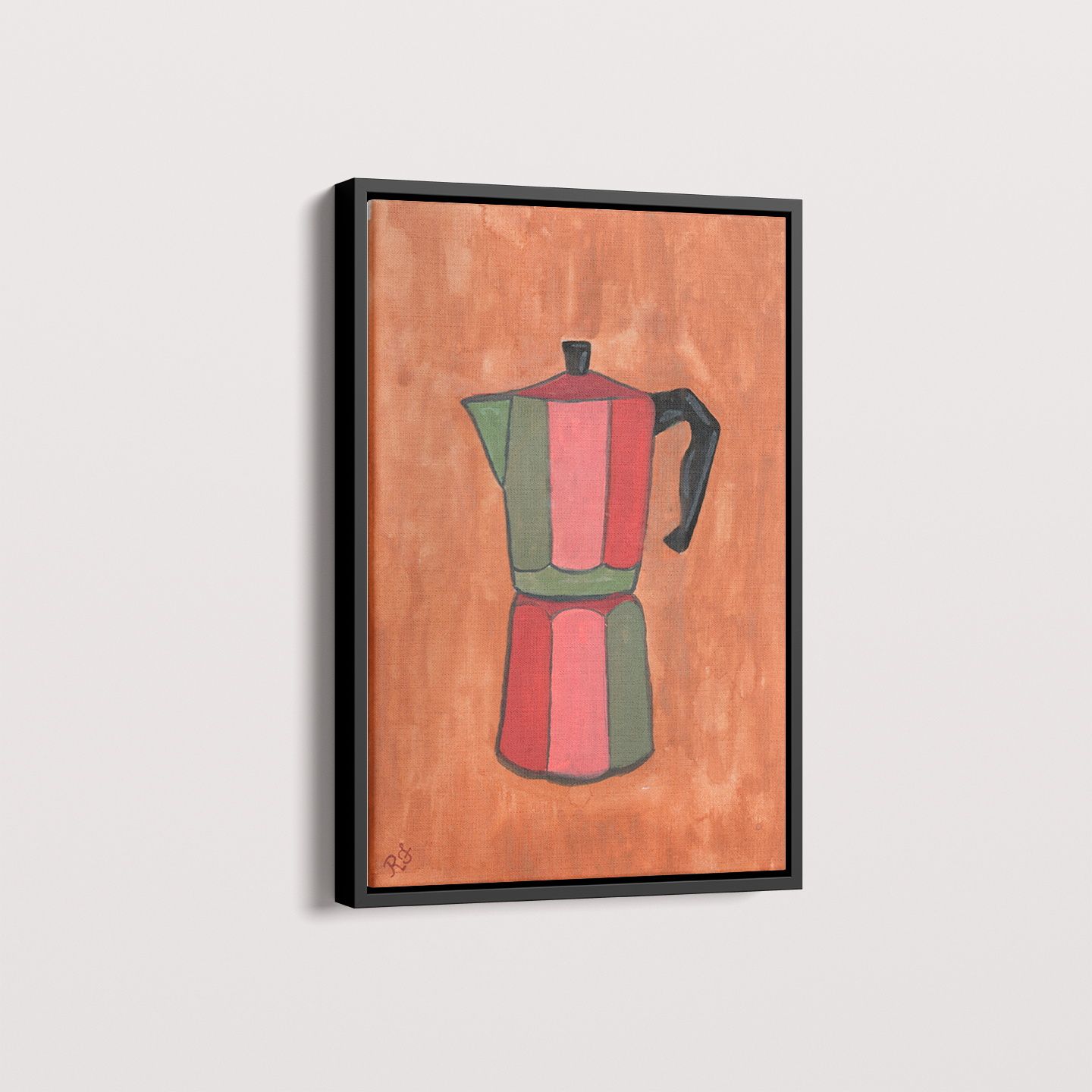 Quadro Cafeteira por aquarelando