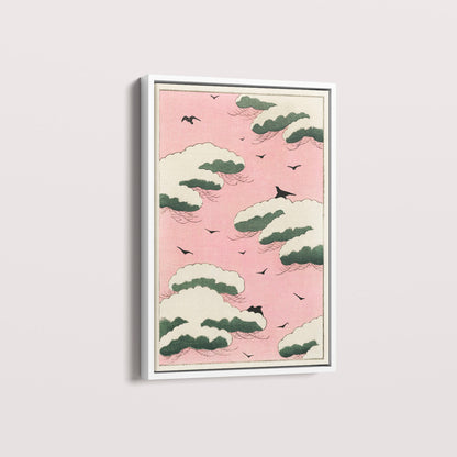 Quadro Pink Sky - arte japonesa vintage