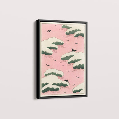 Quadro Pink Sky - arte japonesa vintage
