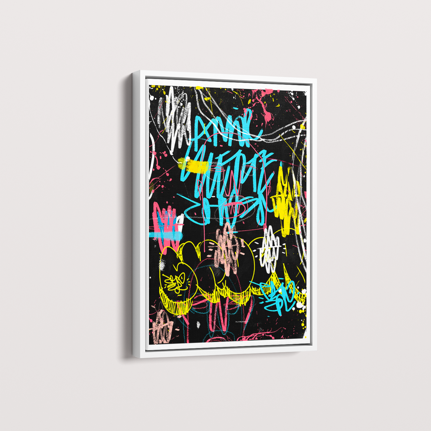 Quadro Abstrato Preto por Samuel Choer