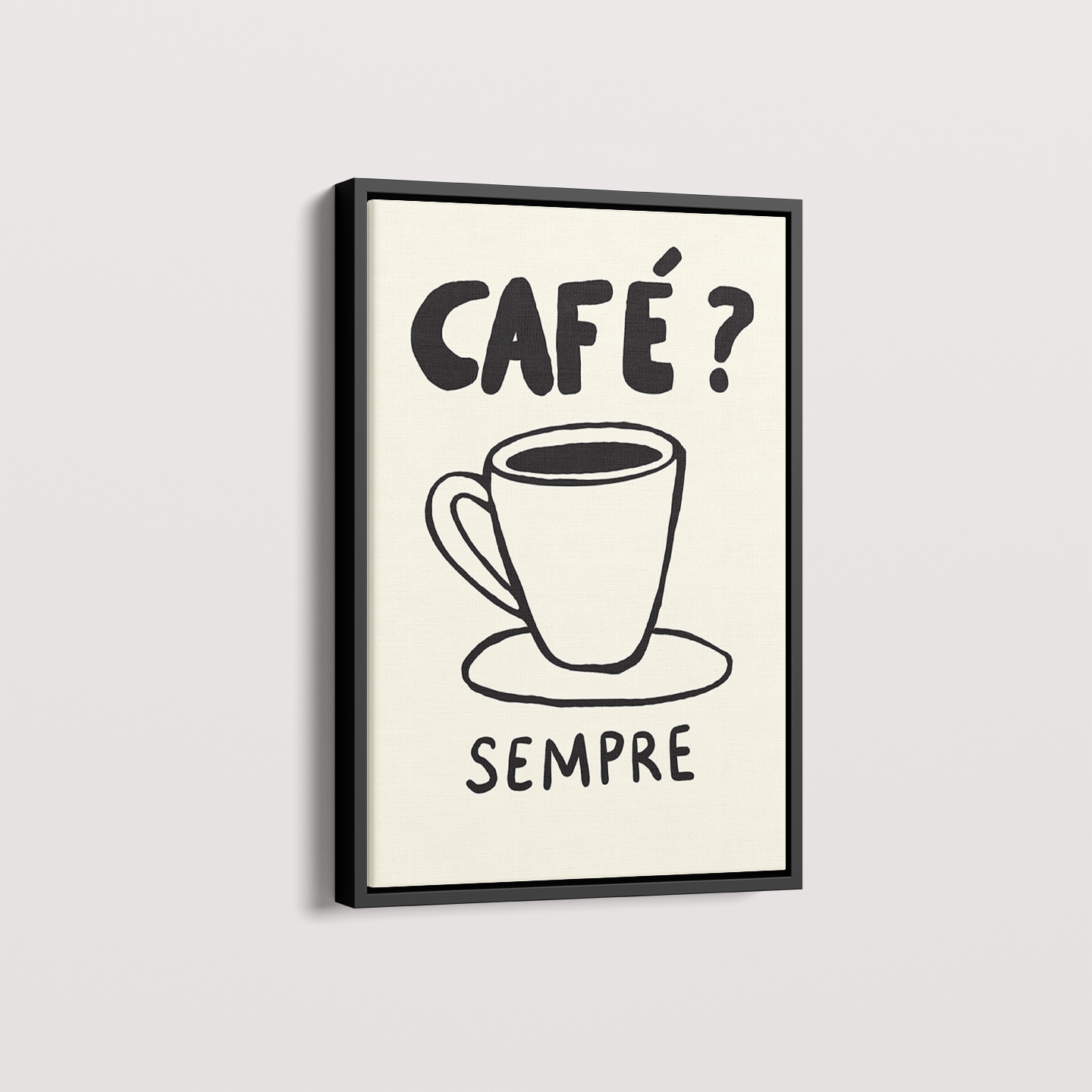 Quadro Café Sempre por Bruna Miyuki