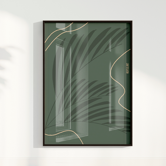 Quadro Folhagem por Intui.Art
