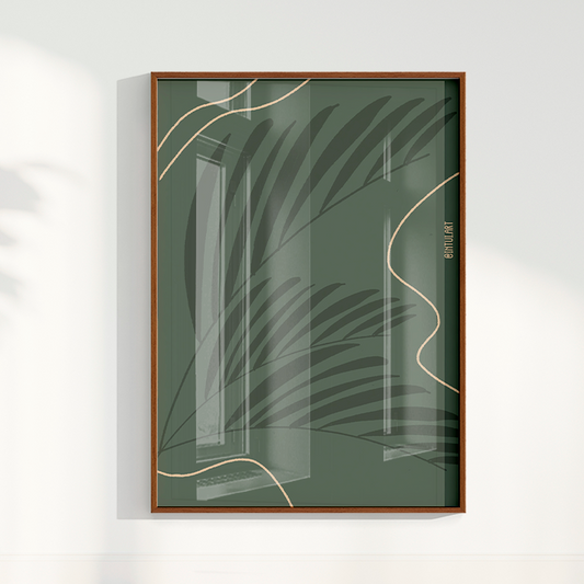 Quadro Folhagem por Intui.Art