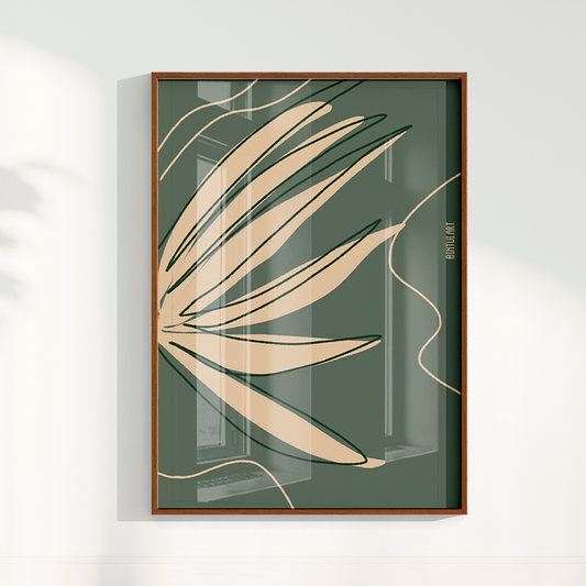 Quadro Folhagem 2 por Intui.Art
