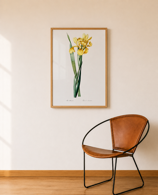 Quadro Iris Amarela Tamanho A1 Pronta Entrega