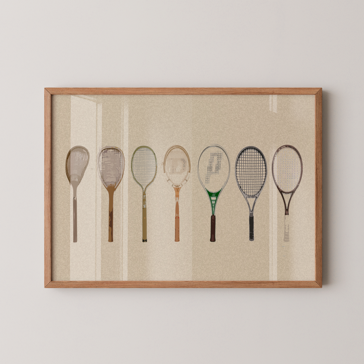 Quadro Raquetes Tamanho A3 Pronta Entrega