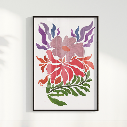 Abstrato Floral I por Aquarelando
