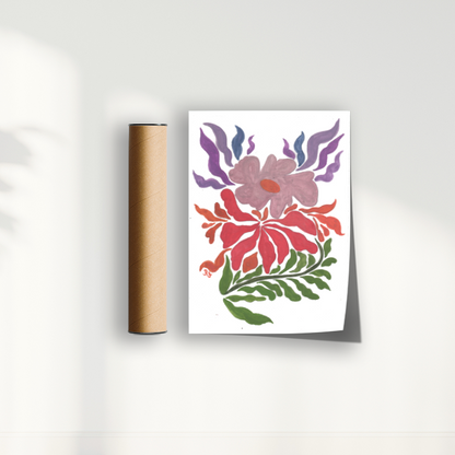 Abstrato Floral I por Aquarelando