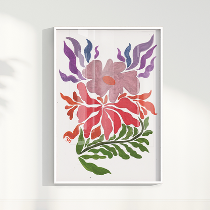 Abstrato Floral I por Aquarelando