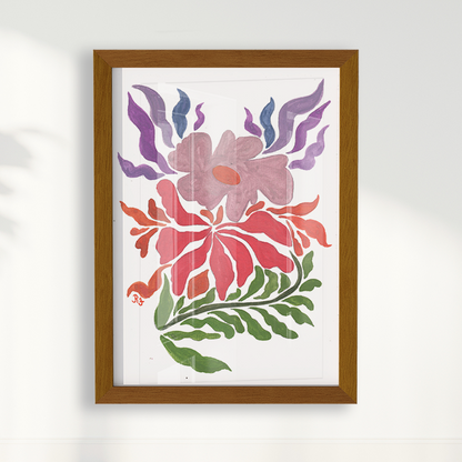 Abstrato Floral I por Aquarelando