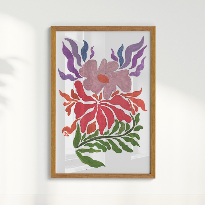Abstrato Floral I por Aquarelando