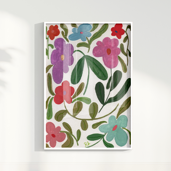 Abstrato Floral III por Aquarelando