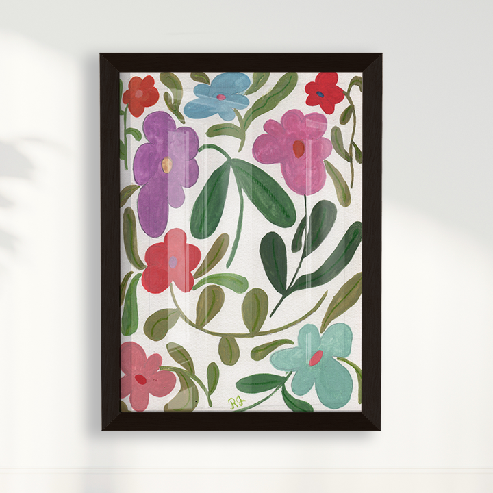Abstrato Floral III por Aquarelando