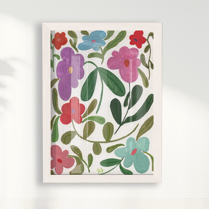 Abstrato Floral III por Aquarelando