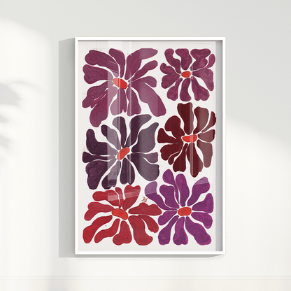 Abstrato Floral IV por Aquarelando