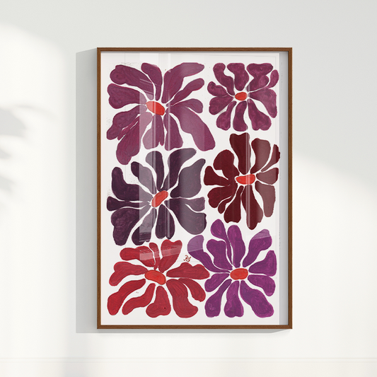 Abstrato Floral IV por Aquarelando