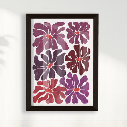 Abstrato Floral IV por Aquarelando
