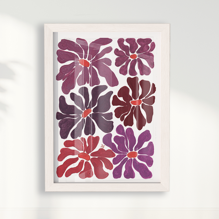 Abstrato Floral IV por Aquarelando
