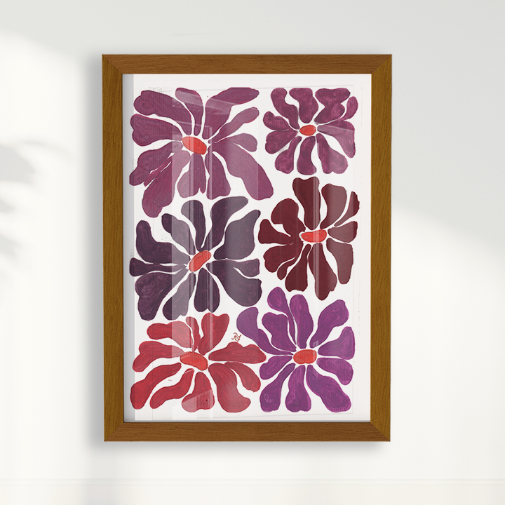 Abstrato Floral IV por Aquarelando