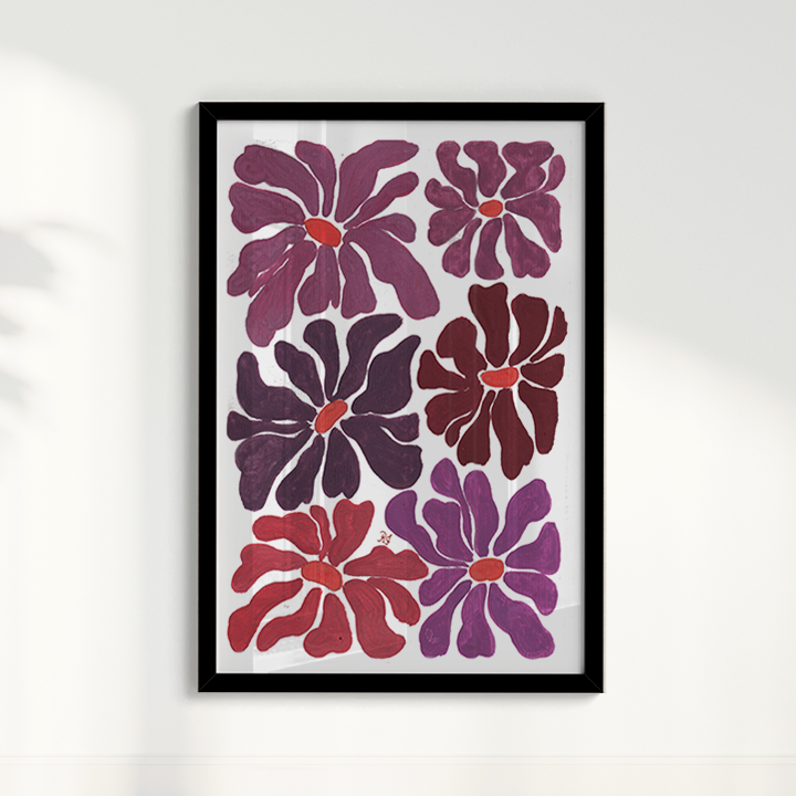 Abstrato Floral IV por Aquarelando