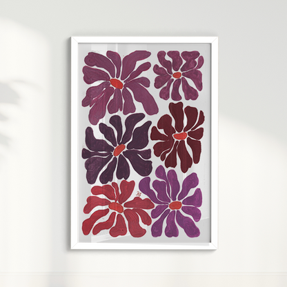 Abstrato Floral IV por Aquarelando