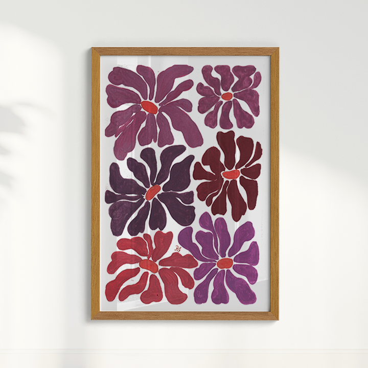 Abstrato Floral IV por Aquarelando