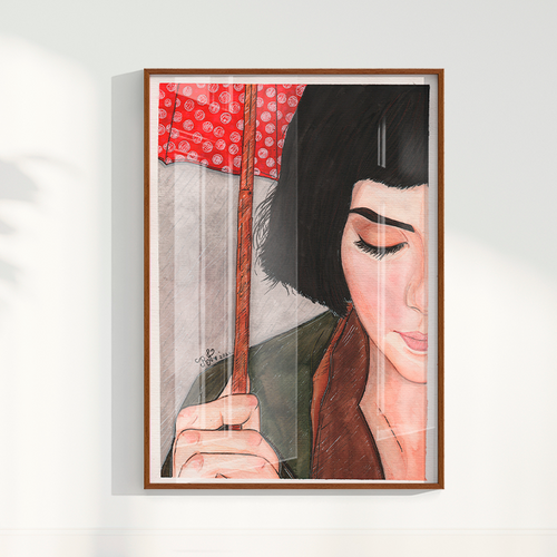 Quadro Amélie Poulain por Rayana Karoline