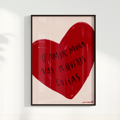 Quadro o Amor por Ela Marte