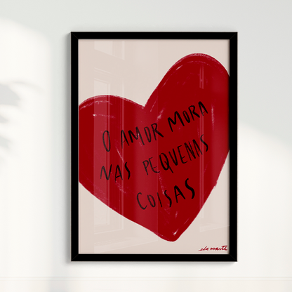 Quadro o Amor por Ela Marte