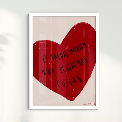 Quadro o Amor por Ela Marte