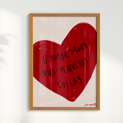 Quadro o Amor por Ela Marte