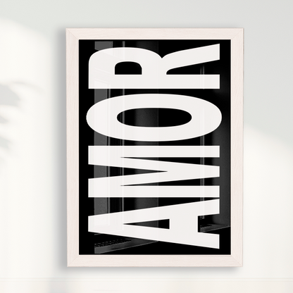 Quadro AMOR B&W